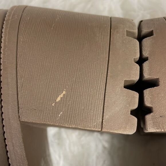 JELLYPOP Women’s Mission Hiker Lace Up Booties Chunky Heels Size 8 1/2” Tan - Picture 9 of 15